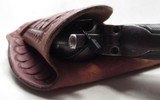 VERY NICE SINGLE LOOP TOOLED HOLSTER from COLLECTING TEXAS – FITS COLT S.A.A. REVOLVER with 4 3/4” BARREL - 6 of 8