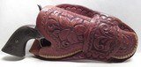 VERY NICE SINGLE LOOP TOOLED HOLSTER from COLLECTING TEXAS – FITS COLT S.A.A. REVOLVER with 4 3/4” BARREL - 1 of 8