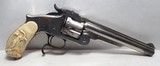 REALLY COLORFUL SMITH & WESSON NO. 3 – 2ND MODEL RUSSIAN REVOLVER from COLLECTING TEXAS – CARVED IVORY GRIPS