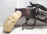 REALLY COLORFUL SMITH & WESSON NO. 3 – 2ND MODEL RUSSIAN REVOLVER from COLLECTING TEXAS – CARVED IVORY GRIPS - 2 of 17