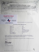 VERY SCARCE HENRY NETTLETON INSPECTED U.S. CALVARY COLT 45 S.A.A. REVOLVER from COLLECTING TEXAS – FACTORY LETTER - 23 of 23