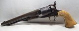 COLT 1860 ARMY REVOLVER with CALIFORNIA HOLSTER and CHECKERED IVORY GRIPS from COLLECTING TEXAS – MADE 1871 - 4 of 22
