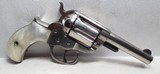 BEAUTIFUL COLT MODEL 1877 - .41 CALIBER “THUNDERER” from COLLECTING TEXAS – MADE 1878 – NICKEL/PEARL with BOX - 6 of 19