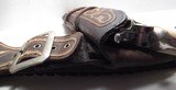 MEXICAN REVOLUTIONARY WAR ERA GUN RIG from COLLECTING TEXAS – DOUBLE LOOP – DOUBLE BUCKLE – FITS 4 3/4” COLT S.A.A. REVOLVER - 9 of 9