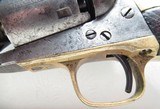 SCARCE ANTIQUE COLT MODEL 1861 ROUND BARREL NAVY REVOLVER from COLLECTING TEXAS – MADE 1863 – SN. 14,000 - 3 of 17