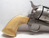 ANTIQUE FACTORY ENGRAVED COLT S.A.A. REVOLVER with FACTORY LETTERED CHECKERED IVORY GRIPS from COLLECTING TEXAS – MADE 1876 - 7 of 18