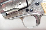 ANTIQUE FACTORY ENGRAVED COLT S.A.A. REVOLVER with FACTORY LETTERED CHECKERED IVORY GRIPS from COLLECTING TEXAS – MADE 1876 - 3 of 18