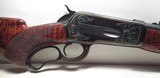 OUTSTANDING WINCHESTER MODEL 71 LEVER ACTION RIFLE from COLLECTING TEXAS – MADE 1954 – ENGRAVED with GOLD INLAY ACCENTS – SN 40000 - 3 of 18