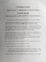 EXTREMELY RARE SMITH & WESSON D.A. 1ST MODEL No. 3 TARGET REVOLVER in .38 COLT CALIBER from COLLECTING TEXAS - 7 of 8