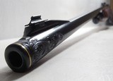 OUTSTANDING WINCHESTER MODEL 71 LEVER ACTION RIFLE from COLLECTING TEXAS – MADE 1954 – ENGRAVED with GOLD INLAY ACCENTS – SN 40000 - 10 of 18
