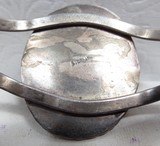 NATIVE AMERICAN BRACELET MARKED “STERLING” with LARGE BLACK STONE from COLLECTING TEXAS - 5 of 6