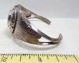 NATIVE AMERICAN BRACELET with TURQUOISE STONE from COLLECTING TEXAS – MARKED “STERLING – G. REEVES” - 4 of 6