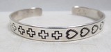 “STERLING” MARKED NATIVE AMERICAN BRACELET from COLLECTING TEXAS - 1 of 5