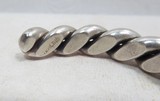 SILVER NATIVE AMERICAN HEAVY ROPE STYLE BRACELET from COLLECTING TEXAS - 5 of 5