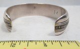 LARGE NATIVE AMERICAN BRACELET from COLLECTING TEXAS – MARKED “STERLING – IL” - 3 of 5