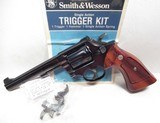 NICE SMITH & WESSON MODEL 14-3 REVOLVER from COLLECTING TEXAS – SINGLE ACTION with ORIGINAL DOUBLE ACTION PARTS INCLUDED - 1 of 17