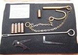 U.S. COLT CAVALRY REVOLVER ACCOUTREMENTS and ACCESSORIES in GLASS DISPLAY CASE from COLLECTING TEXAS