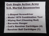 U.S. COLT CAVALRY REVOLVER ACCOUTREMENTS and ACCESSORIES in GLASS DISPLAY CASE from COLLECTING TEXAS - 2 of 17