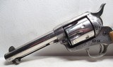 NICE COLT 45 SINGLE ACTION ARMY REVOLVER from COLLECTING TEXAS – NICKEL with NICE OLD JIG BONE GRIPS – MISSOURI SHIPPED in 1902 - 4 of 18