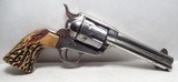NICE COLT 45 SINGLE ACTION ARMY REVOLVER from COLLECTING TEXAS – NICKEL with NICE OLD JIG BONE GRIPS – MISSOURI SHIPPED in 1902 - 6 of 18