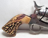 NICE COLT 45 SINGLE ACTION ARMY REVOLVER from COLLECTING TEXAS – NICKEL with NICE OLD JIG BONE GRIPS – MISSOURI SHIPPED in 1902 - 7 of 18