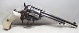 ANTIQUE WESTERN SHIPPED COLT MODEL 1877 “THUNDERER” REVOLVER from COLLECTING TEXAS – MADE 1880 – FANTASTIC SPOTTED HOLSTER INCLUDED - 2 of 24