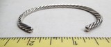 SET of 3 ROPE STYLE SILVER BRACELETS from COLLECTING TEXAS - 4 of 13
