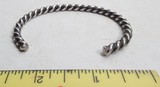 SET of 3 ROPE STYLE SILVER BRACELETS from COLLECTING TEXAS - 12 of 13