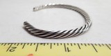 SET of 3 ROPE STYLE SILVER BRACELETS from COLLECTING TEXAS - 5 of 13