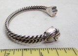 “STERLING” MARKED DOUBLE-ROPE DESIGN SILVER BRACELET from COLLECTING TEXAS - 3 of 7
