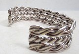 NICE HEAVY “STERLING” MARKED SILVER BRACELET from COLLECTING TEXAS - 7 of 8