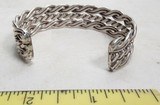 NICE HEAVY “STERLING” MARKED SILVER BRACELET from COLLECTING TEXAS - 4 of 8