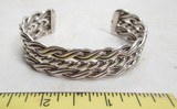 NICE HEAVY “STERLING” MARKED SILVER BRACELET from COLLECTING TEXAS - 2 of 8