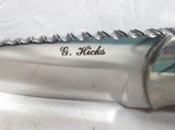 CUSTOM HANDMADE KNIFE by GARY HICKS from COLLECTING TEXAS – RAM’S HORN and HAND FILE WORK with ORIGINAL SHEATH - 7 of 20