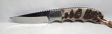 CUSTOM HANDMADE KNIFE by GARY HICKS from COLLECTING TEXAS – RAM’S HORN and HAND FILE WORK with ORIGINAL SHEATH - 4 of 20