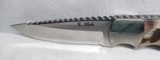 CUSTOM HANDMADE KNIFE by GARY HICKS from COLLECTING TEXAS – RAM’S HORN and HAND FILE WORK with ORIGINAL SHEATH - 6 of 20
