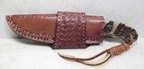 CUSTOM HANDMADE KNIFE by GARY HICKS from COLLECTING TEXAS – RAM’S HORN and HAND FILE WORK with ORIGINAL SHEATH - 15 of 20