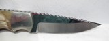 CUSTOM HANDMADE KNIFE by GARY HICKS from COLLECTING TEXAS – RAM’S HORN and HAND FILE WORK with ORIGINAL SHEATH - 3 of 20