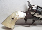 EXTREMELY RARE DURANGO, MEXICO SHIPPED COLT S.A.A. 44-40 REVOLVER from COLLECTING TEXAS – MADE 1907 – FACTORY NICKEL & PEARL GRIPS - 7 of 18
