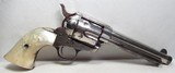 EXTREMELY RARE DURANGO, MEXICO SHIPPED COLT S.A.A. 44-40 REVOLVER from COLLECTING TEXAS – MADE 1907 – FACTORY NICKEL & PEARL GRIPS - 6 of 18