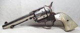 EXTREMELY RARE DURANGO, MEXICO SHIPPED COLT S.A.A. 44-40 REVOLVER from COLLECTING TEXAS – MADE 1907 – FACTORY NICKEL & PEARL GRIPS - 1 of 18