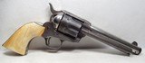 ANTIQUE ORIGINAL COLT S.A.A. 45 REVOLVER from COLLECTING TEXAS – MISSOURI SHIPPED in 1883 – IVORY GRIPS - FACTORY LETTER - 5 of 17