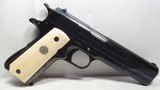 VERY RARE PRE-WAR COLT NATIONAL MATCH PISTOL from COLLECTING TEXAS – SHIPPED 1939 – SWARTZ SAFETY - 5 of 16