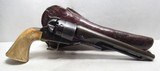 COLT 1860 ARMY REVOLVER with CALIFORNIA HOLSTER and CHECKERED IVORY GRIPS from COLLECTING TEXAS – MADE 1871