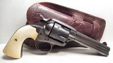 VERY NICE COLT BISLEY MODEL S.A.A. REVOLVER from COLLECTING TEXAS – MADE 1901 – HOLSTER INCLUDED - 1 of 20