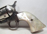 EXTREMELY RARE DURANGO, MEXICO SHIPPED COLT S.A.A. 44-40 REVOLVER from COLLECTING TEXAS – MADE 1907 – FACTORY NICKEL & PEARL GRIPS - 2 of 18