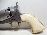 BEAUTIFUL ANTIQUE COLT 1851 NAVY REVOLVER from COLLECTING TEXAS – DELUXE FACTORY ENGRAVED – IVORY GRIPS - MADE 1853 - 2 of 18