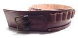 VERY NICE 30 LOOP CARTRIDGE BELT MARKED “OTTO EBER – MAKER – SEALY, TEX.” from COLLECTING TEXAS
