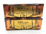 2 BOXES of FUSION 280 REM. AMMUNITION – 140 GRAIN - 1 of 4