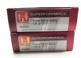 2 FULL BOXES of HORNADY 7mm REM MAG SUPERFORMANCE AMMUNITION – 139 GRAIN SST - 1 of 4